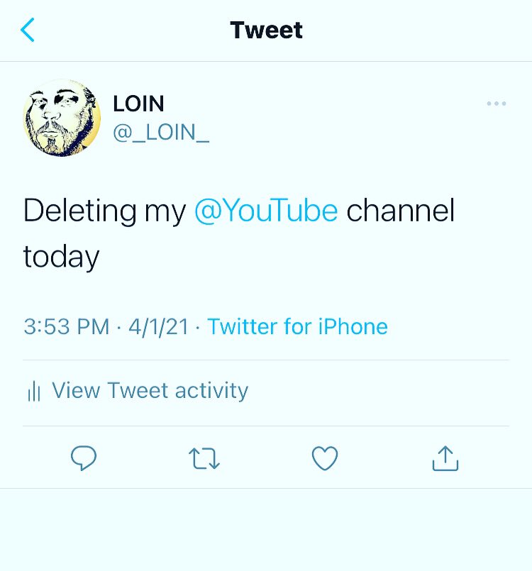 _LOIN_'s tweet photo. @youtube @YouTubeGaming @TeamYouTube I posted a story on my channel, which is a screenshot of a tweet I posted. I instantly got a “strike” for “adult content”? What’s going on? How is a screenshot of this tweet “inappropriate for children”? Why was I instantly struck? April 1 FFS https://t.co/QiSjHW2ZEk
