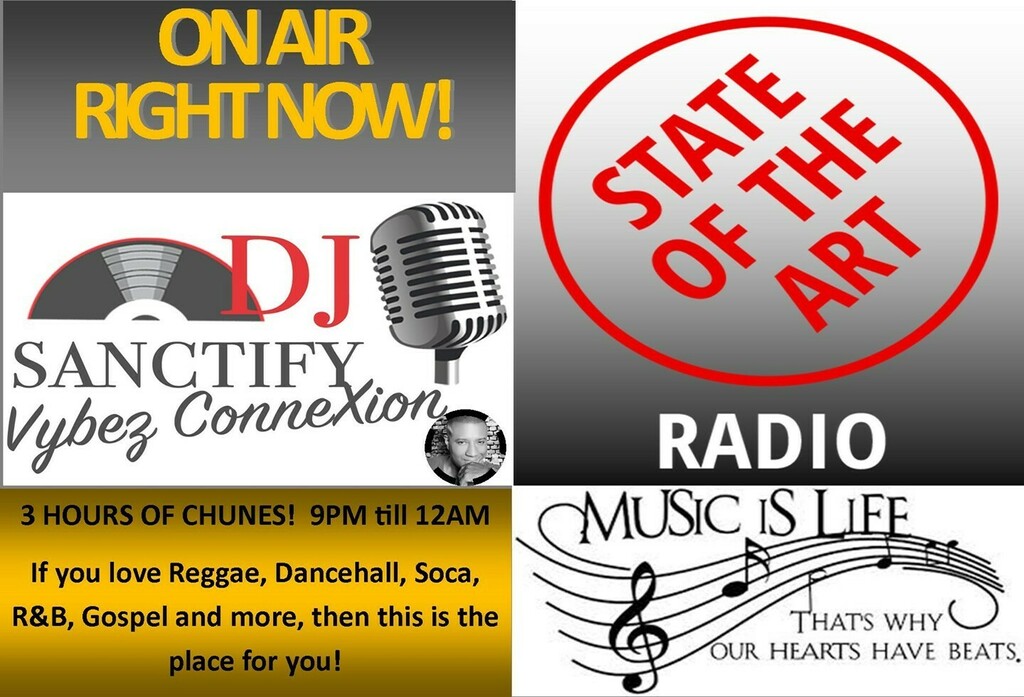 Join Sanctify with Vybez ConneXion on State of the Art Radio for some of the best chunes of the Caribbean!⠀
Experience the quality and the message of MUSIC!⠀
#sanctify #vybezconnexion #stateoftheartradio⠀
stateoftheartradio.co.uk⠀
vybezconnexion.com