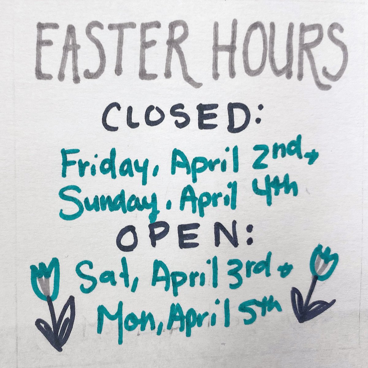 Have a great weekend! We are closed tomorrow and then open again on Saturday (at our usual limited capacity of 25%), closed Sunday and open again on Monday usual hours. 🐣🐰
Happy reading and add a side of books to all those mini eggs ☺️