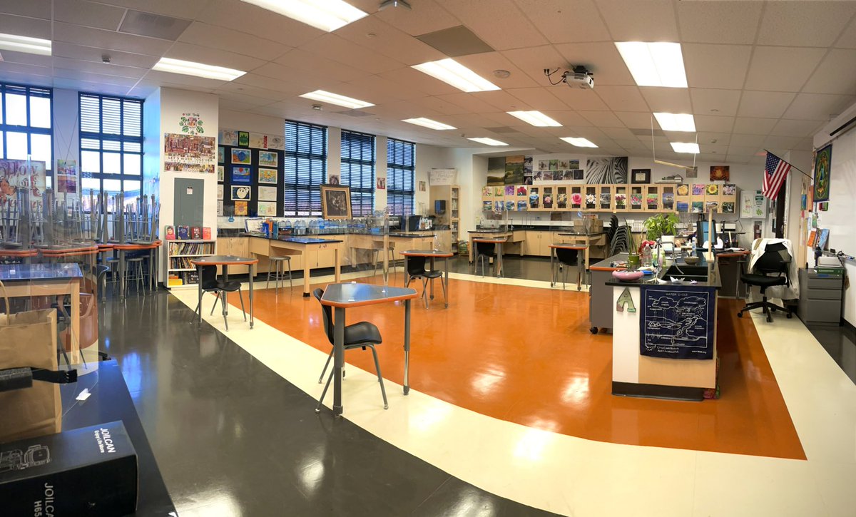 CHSAdamsAtoms's tweet photo. The Importance of Smaller Steps โ๏ธ๐๐ฝ๐ฆ Gave students a virtual tour of โtheir/ourโ classroom. One said: โMs. Adams, thank you. Now I know youโre the real deal.โ ๐ #GrowCreate #DonutPeachBlossoms #SpringRebirth https://t.co/hZB95rem0K