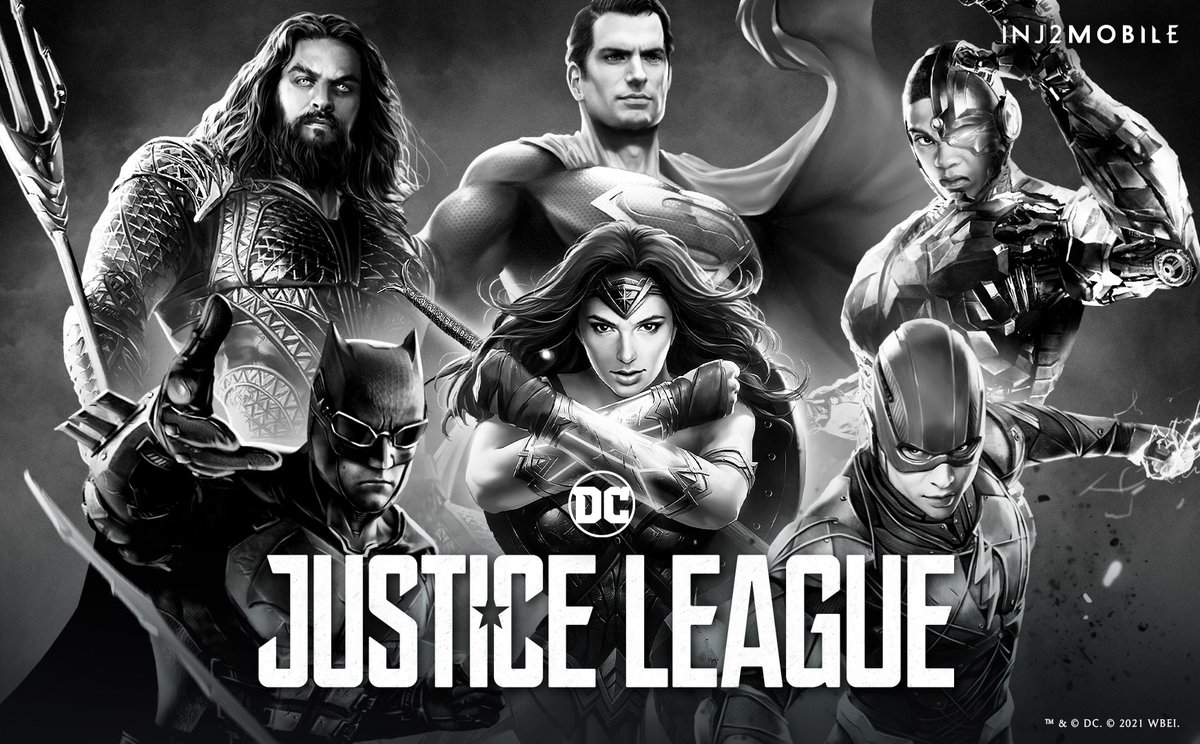 Injustice2Go's tweet photo. Celebrate all things #JusticeLeague with your favorite DC movie heroes in #INJ2mobile! Also, have you streamed the @snydercut yet?! @DCComics https://t.co/4oZAcyoWpl