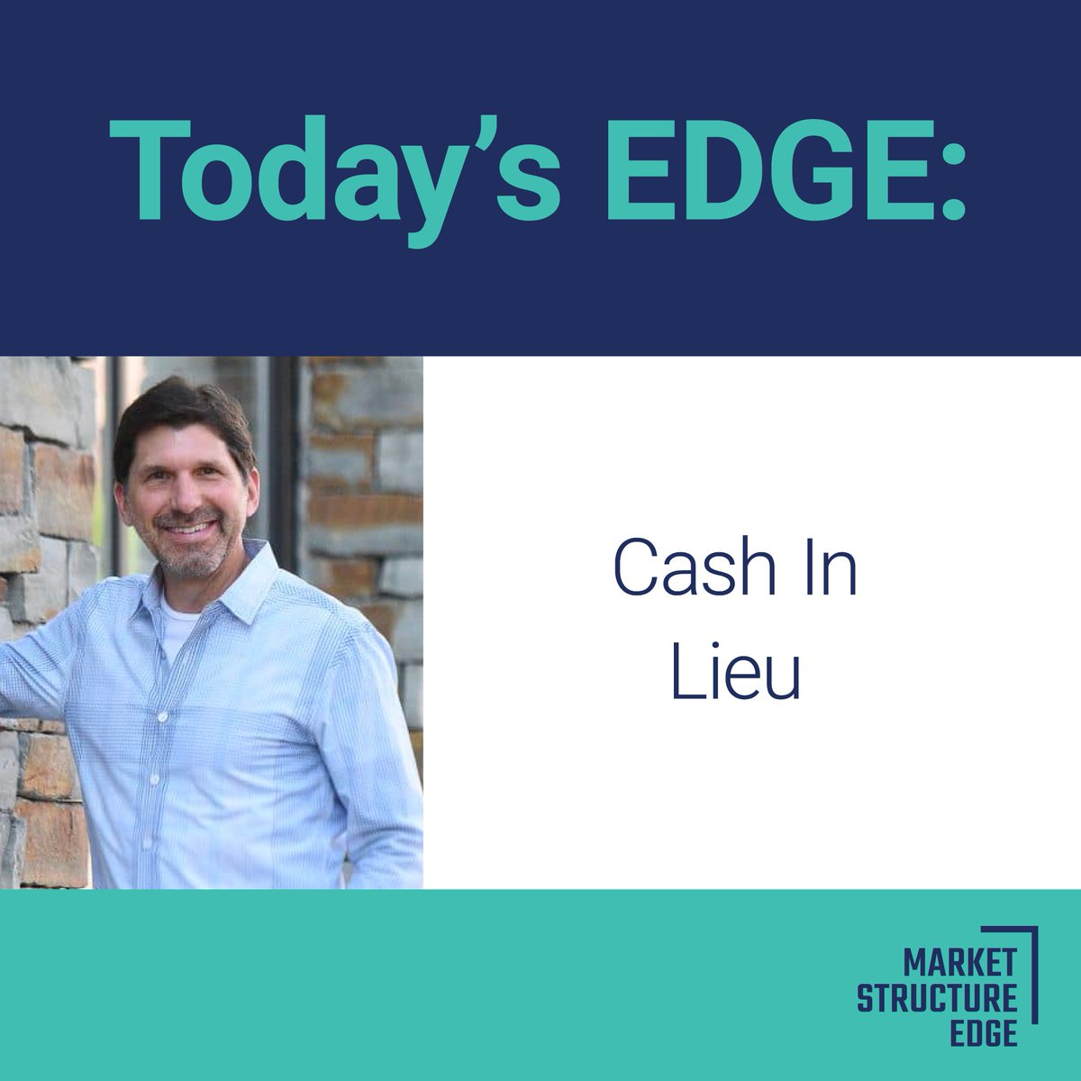 EdgeStructure's tweet image. Do you know what cash in lieu is and how it affects the stock market? Read our blog on cash in lieu and let Market Structure Edge help you make better trading decisions. rb.gy/lroke4 

#marketstructureedge #edge #market #stocks #trading #daytrading #stockmarket #blog