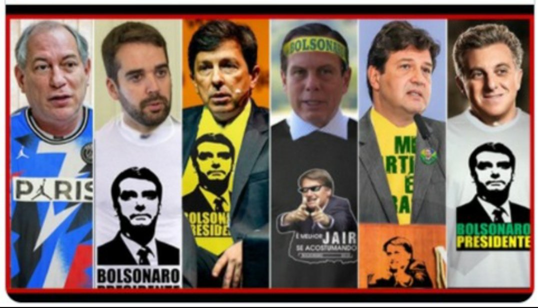 ChristovamMend's tweet photo. Esta frente ampla contra #Bolsonaro é uma #piada, né? Até o juiz parcial, suspeito que condenou inocente, para eleger Bolsonaro, eles convidaram rsrs. Não seria mais justo chamar esse clube de "os bolinhas #traídos e #arrependidos "?! https://t.co/VZYoyCL28S