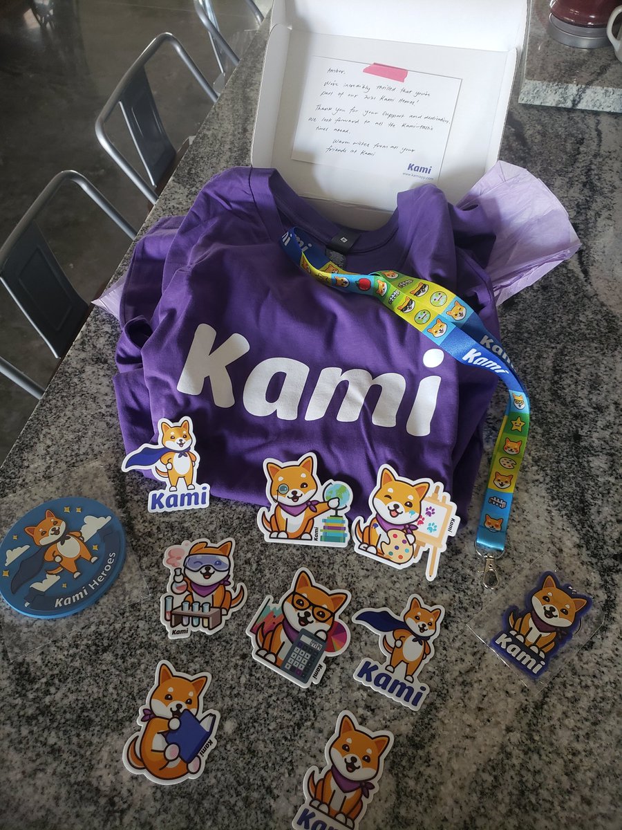 Kami Hero Supplies came in!! Thank you Kami! What an honor! #KamiHero #KamiApp #Kami