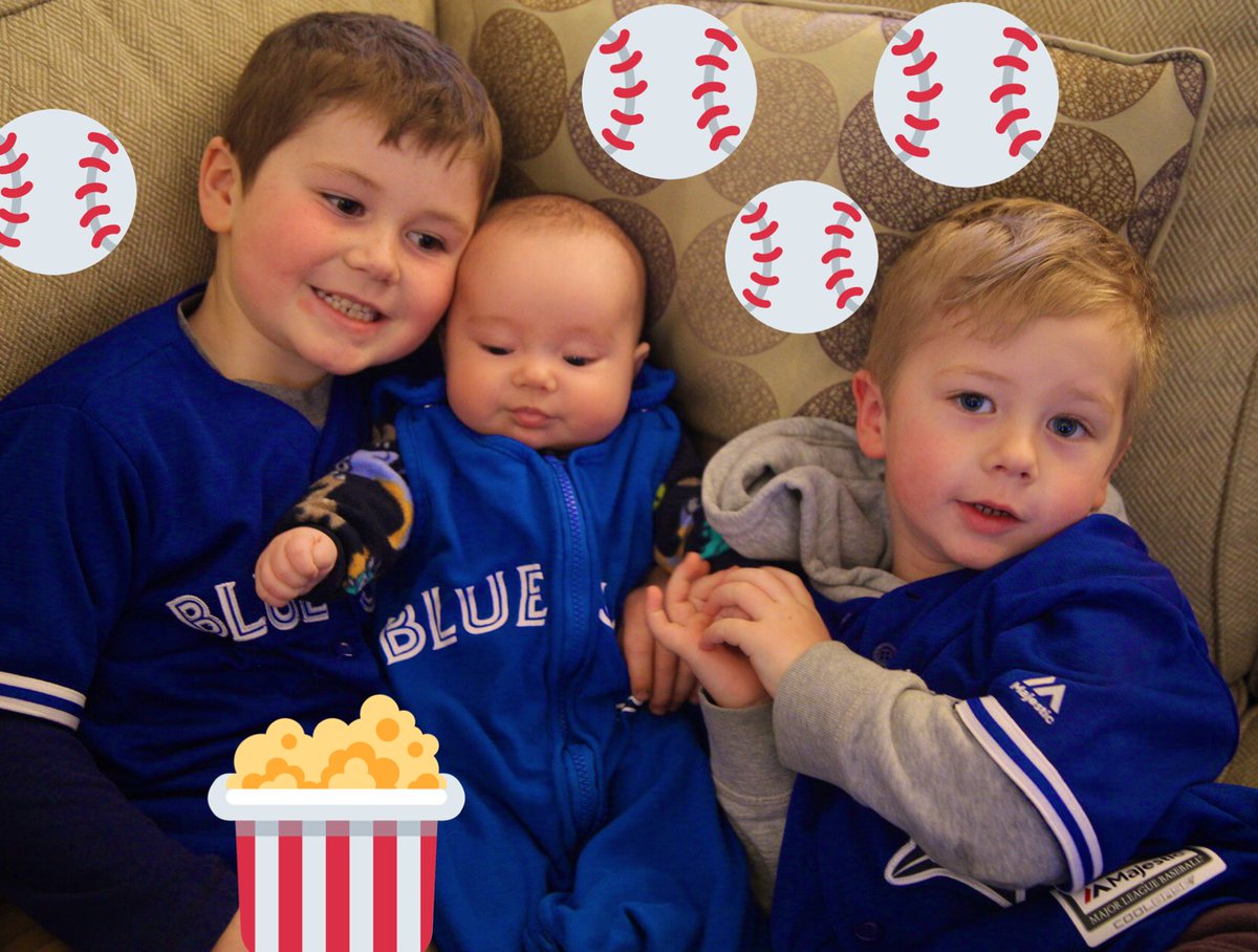 blissejoyce's tweet photo. Baby’s first #OpeningDay @BlueJays https://t.co/i4tLcRjnfB