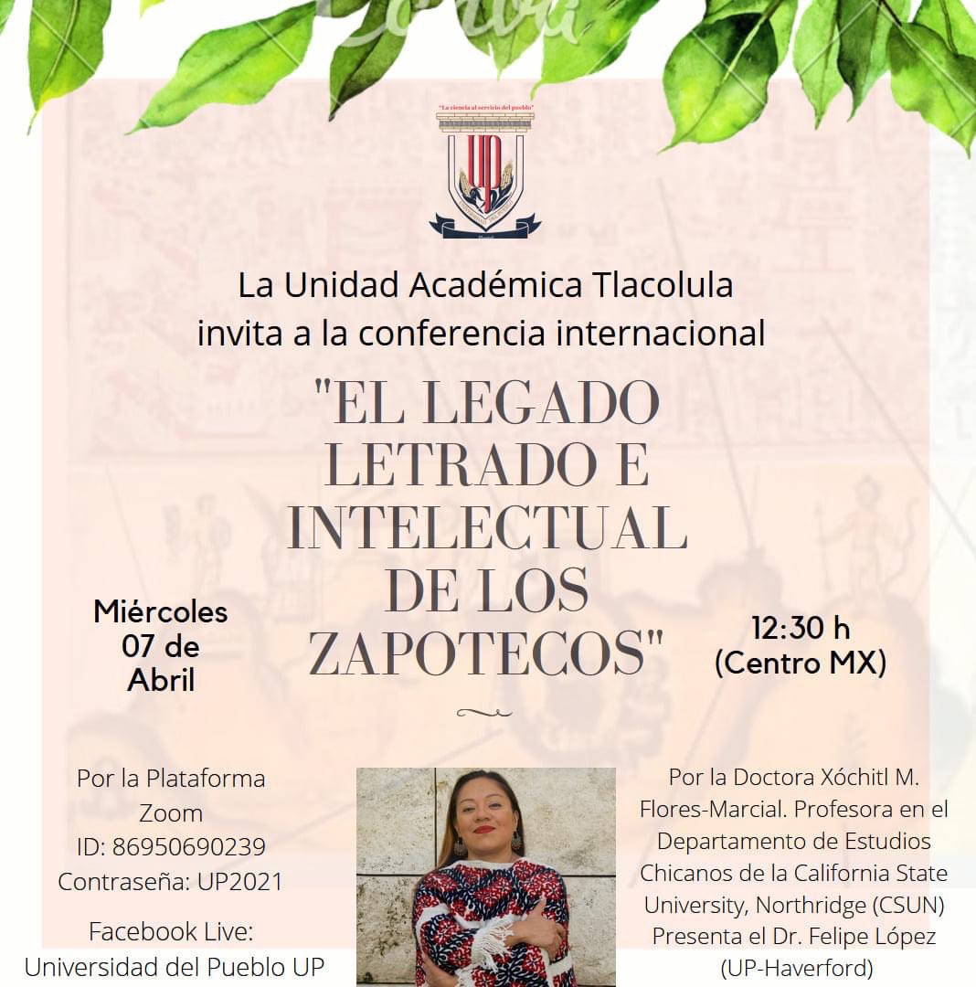 DizhSa's tweet photo. Cordialmente invitades a la charla de la Dra. @xochizin https://t.co/hzxeEe8hzF