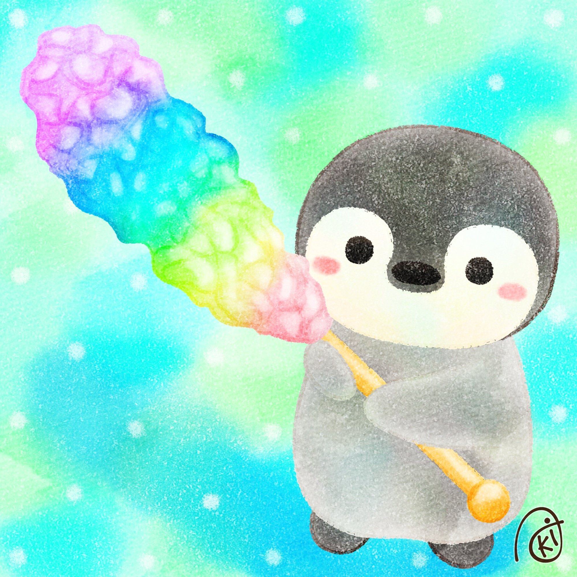Aki ロックキャンディ イラスト お絵描き ペンギン コウテイペンギン ロックキャンディ T Co Kzzwv2aud8 Twitter