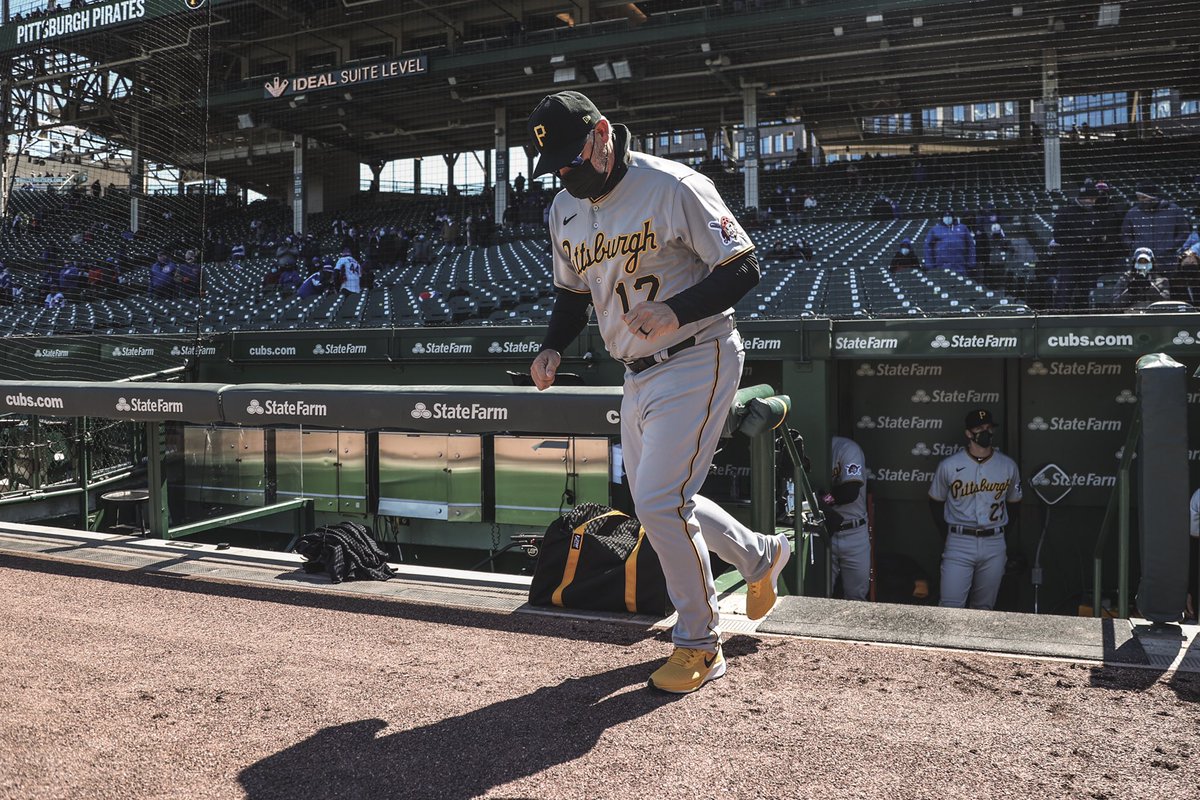 derekshelton's tweet photo. Opening Day is always a great day and to be able to get the W at Wrigley makes it even more special.

We’re excited to get this started! #LetsGoBucs https://t.co/sK9ZFNqdBq