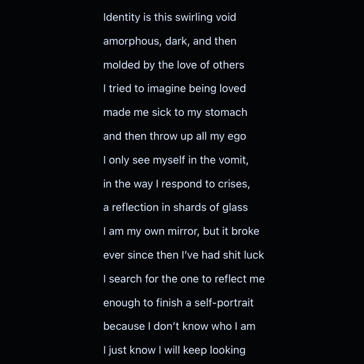 aandrewjeski's tweet photo. Ego, my first #escapril poem ever! #escapril2021 @savannahbrown https://t.co/xgBypkHt1g