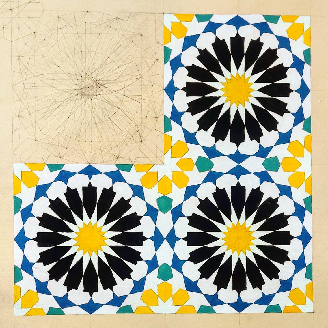 mennamarzok's tweet photo. Heritage project @jameelhouseincairo 
Tiles from zinab khaton house @cairo 

#art #islamicart #islamic #pattern #islamic_art #islamicpattern #islamic_pattern #color #watercolor #geometric #learning #colors #design #historical #heritage #Gouache_colors #finalsvibes https://t.co/MjNS0a0pXE