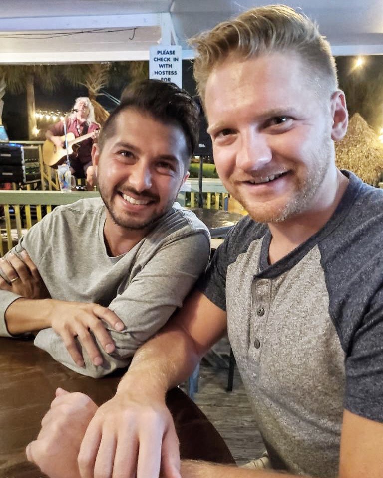 Josh_Le's tweet photo. Here’s more content of my fiancé, Colton, and I that no one asked for. Hope you’re all having a great day! ❤️👨🏼‍🤝‍👨🏽🏳️‍🌈 #futurehusbands https://t.co/VYB7BVTl9y