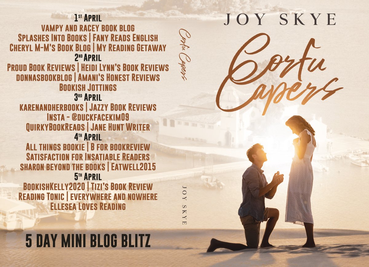 mm_cheryl's tweet photo. CherylM-M's Book Blog: #BlogBlitz Corfu Capers by Joy Skye @JoySkye4 https://t.co/LaBXzn5mIs #CorfuCapers @rararesources #RachelsRandomResourcesTour https://t.co/12lwHVZcP2