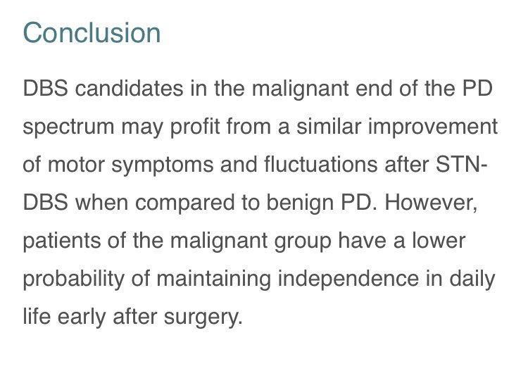 ParkinsonismD's tweet photo. Deep brain stimulation outcomes in the malignant end of Parkinson's disease spectrum @ELSNeurology #DBS #malignantPD #issueinprogress Read more : https://t.co/XjFBeB9lEs https://t.co/VcI3OUpvOw