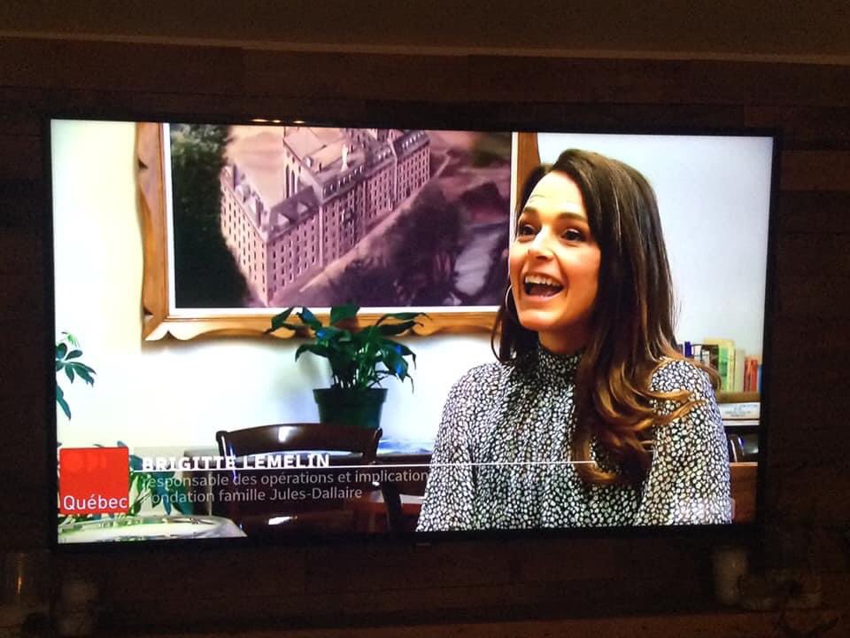 blemelin39's tweet photo. C’est faite! Première entrevue télévisée pour Radio-Canada pour parler de la Fondation et d’un de nos projets. https://t.co/AjgYHInBcc