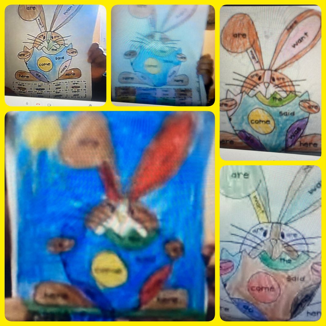 We’re hopping into spring with our high frequency word bunnies!  Have a great spring break, everyone!  <a href="/CentralSchool33/">Central Elementary School</a>