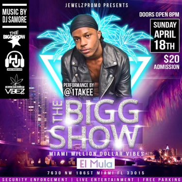 @1takee is on the move. We are In Miami for The BIGG SHOW on Sunday April 18th with @jeweldadonn and @thisisdjsamore if your in Miami tap in #atlmusicscene #atldj #atlanta #music #hiphop #clubs #itslit #clubs #clubs #dance #nightclub #atlantaga #georgia
#newartist #rapper