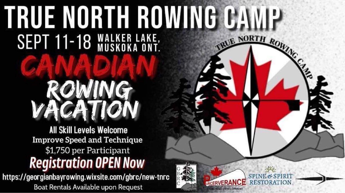 row_muskoka's tweet photo. Rowing camp registration is now open! @dianebarr0110 #rowing #rowingvacation #walkerlake https://t.co/S6qJyHWhIq