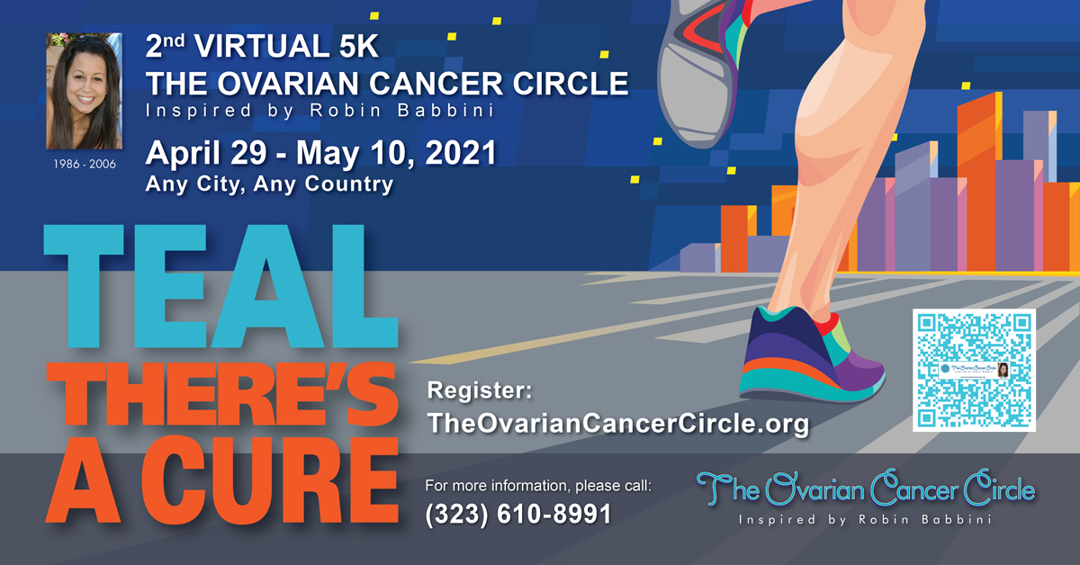Please join the G.O. Discovery Lab and <a href="/cancercircle/">OVARIANCANCERCIRCLE</a> for the 2nd Annual TEAL THERE'S A CURE Virtual 5K! You can walk or run in any city, any country, NOW anytime between April 29 to May 10, 2021!

Open Now to Register/Donate:
theovariancancercircle.org