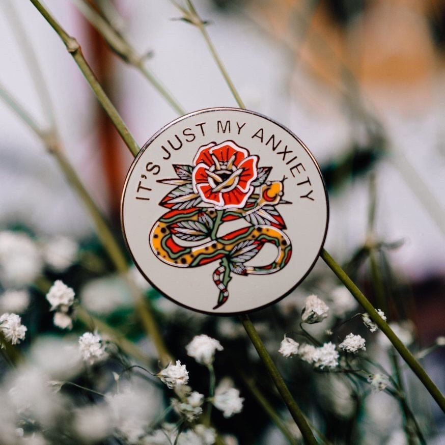 Evoleyeco's tweet photo. Thanks for the kind words! ★★★★★ "I surprised my friend with this and she loved it so much she cried! It shipped quickly and is such high quality!!" Marika https://t.co/RLcyv3ClCM #etsy #pins #positive #pin #anxiety #snake #rose #mentalhealth #shopevoleye https://t.co/HcORvXCmhh
