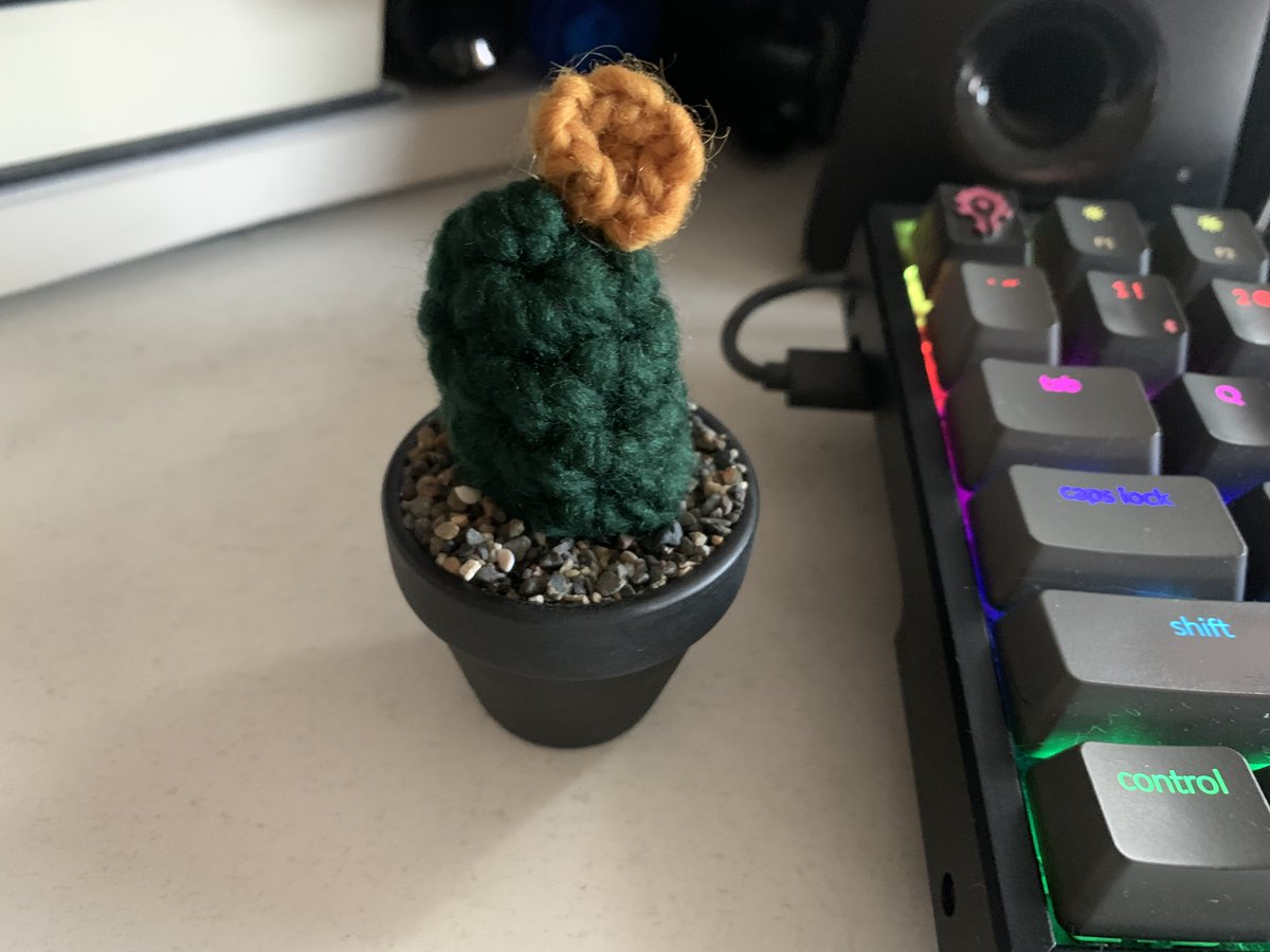ChloeLerit's tweet photo. My #WonderConAtHome today: a mini mystery crocheted cactus from TOSHWERKS! I miss good ol' mystery bags from cons so I couldn't resist! I'm so in love with it. 😍 Perfect colors! And, bonus--I can't kill this cactus like I did my last succulent. 😁
Etsy: https://t.co/HsgIqf5oQB https://t.co/YTmEFAy5gE