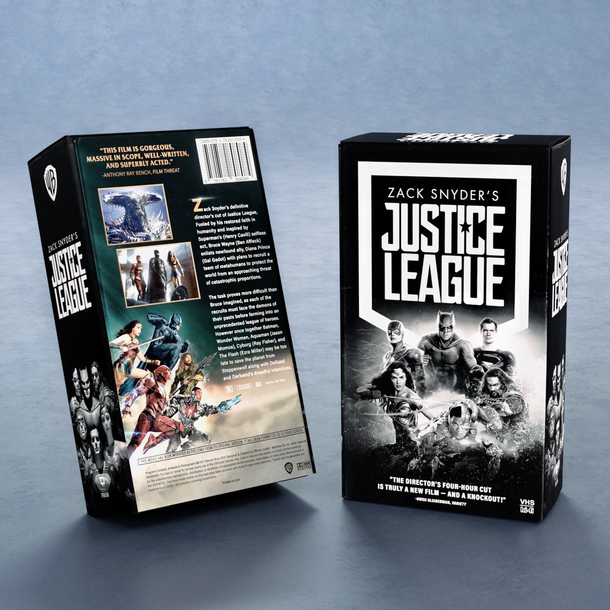 OfftrackOutlet's tweet photo. @ZackSnyder’s #JusticeLeague coming soon to VHS 📼 

#ZackSnyderJusticeLeague #VHS https://t.co/erKh9CZKGC