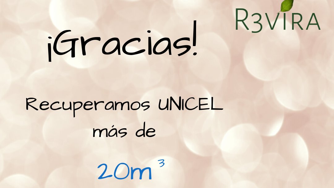 R3VIRA's tweet photo. ¡Gracias! ¡ #gracias ! Por mantener una #actitudpositiva este pasado 27 de marzo cuidándote y cuidando al medio ambiente.

#r3vira #quedateencasa #reciclaje #unicel https://t.co/YFNt9fQSYJ
