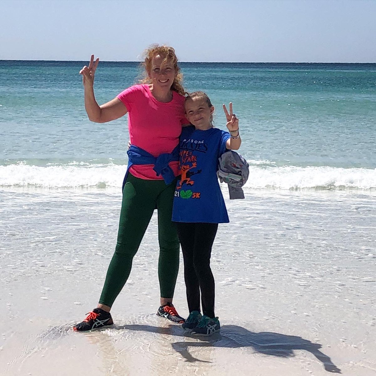 laurarabecain's tweet photo. Parsons Virtual 5k on the beach! #ParsonsStrong #SpringintoGSD #GSDPride #Stronger2021 https://t.co/Hbw0OZYYSK