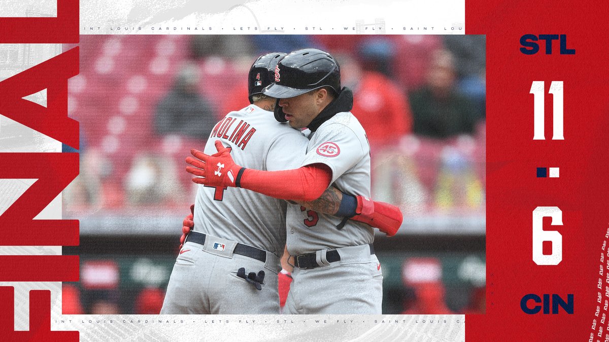 Cardinals's tweet photo. #THATSAWINNER

#STLFLY | #OpeningDay https://t.co/Ov5wEpAI9T