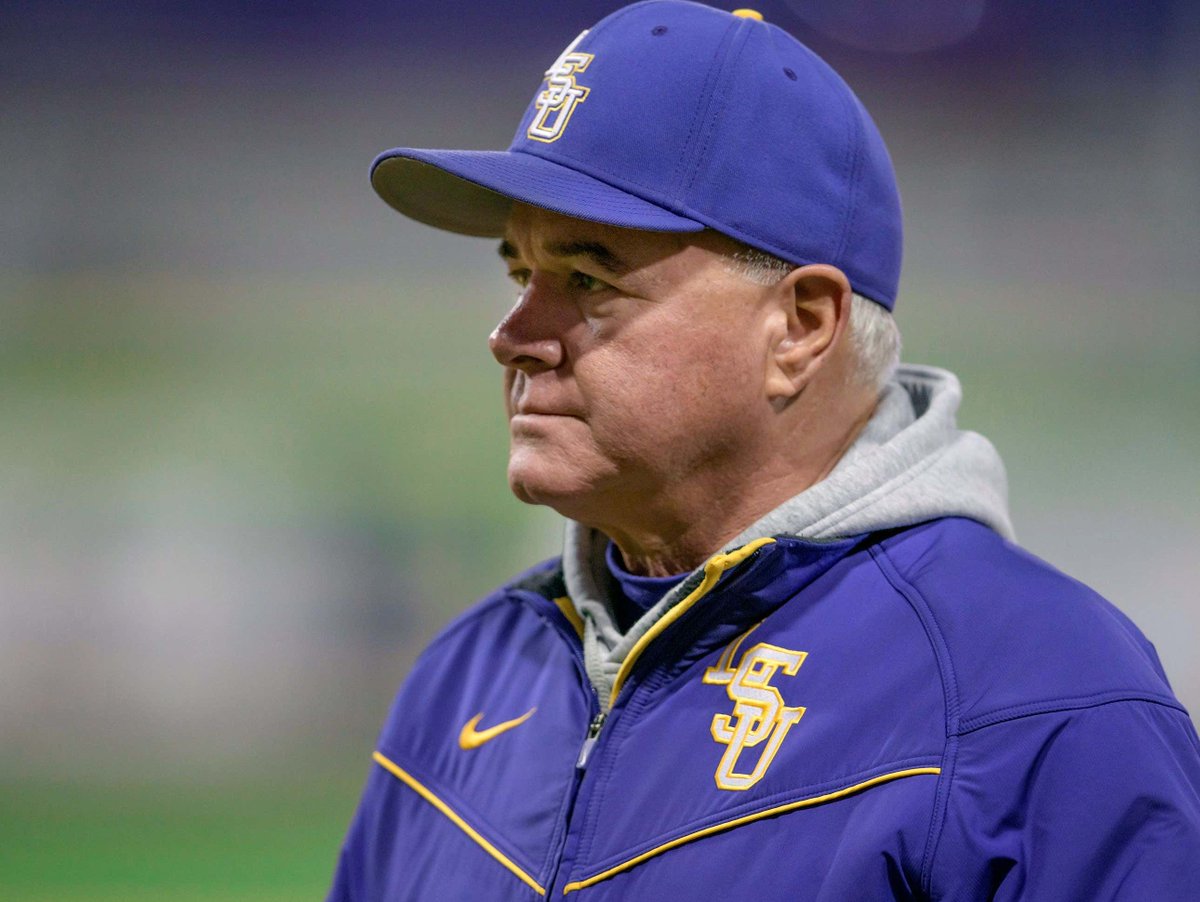 barstoolsports's tweet photo. LSU Baseball Coach Paul Mainieri Says the Tigers Got Swept Last Weekend Because Tennessee Fans Were Too Mean https://t.co/XzXFFXBboZ https://t.co/xQvkSjG13W