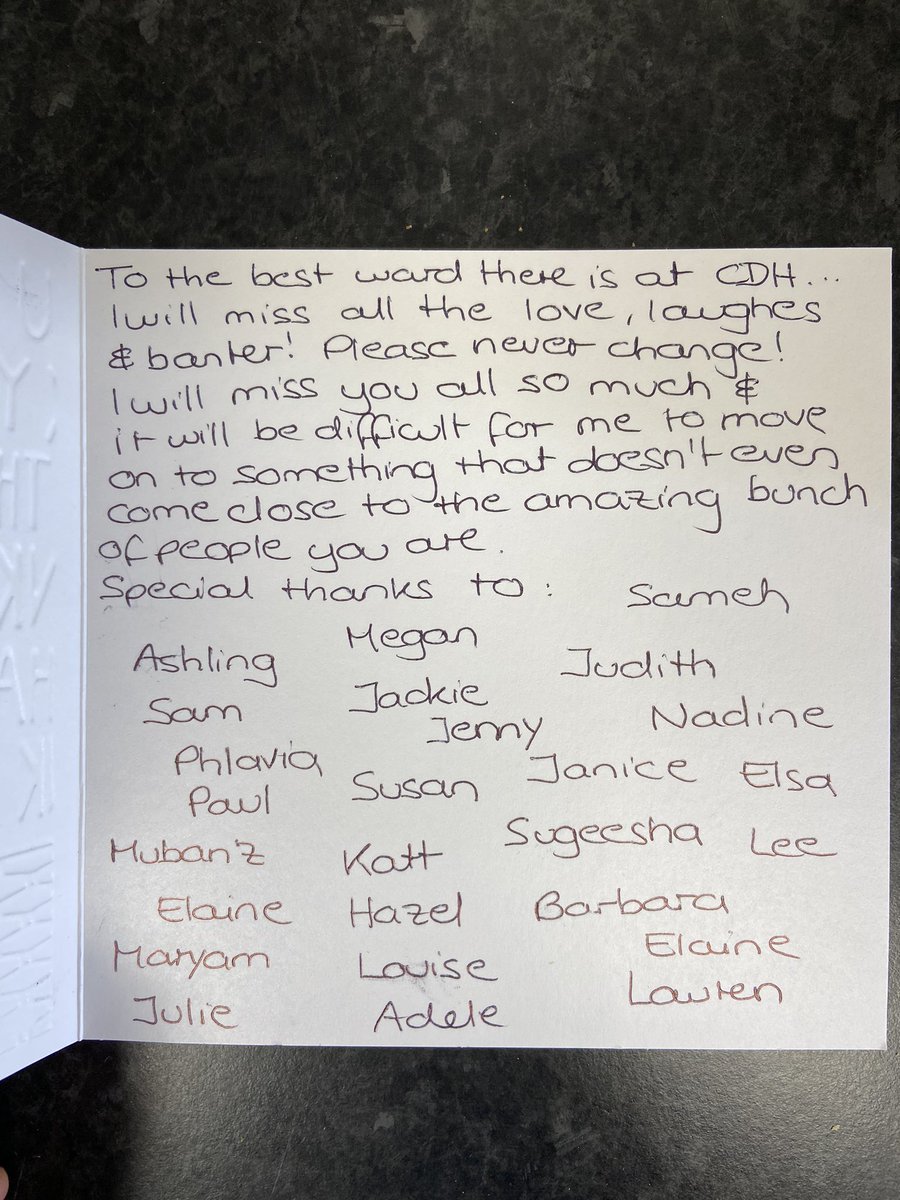 hazelwoodcdh's tweet photo. A lovely card and treats for the staff on @hazelwoodcdh from Dr Kat Koesling. A great doctor who will be missed by all of us on the ward 🥰🥰@KathMaddison @HowlesJohn @LancsHospitals https://t.co/18t0rACo7Z