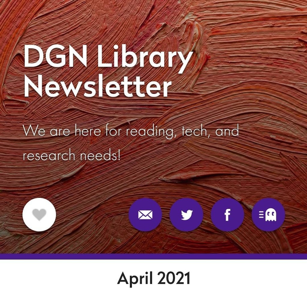 DgnLib's tweet photo. Check out the April newsletter! Link in the bio!
#WeAreDGN 
#99learns https://t.co/qjfHMvGzs5 https://t.co/aKqcfhA7W9