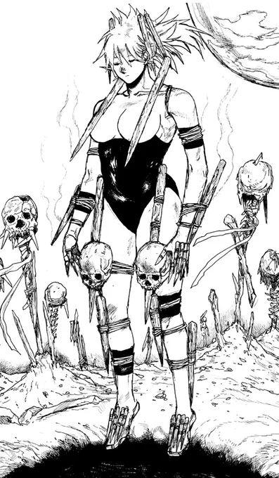 Peak character design in women is making them buffed&amp;hot and then dressing them up like the most hideous and scariest creature that has ever existed all covered from top to toe 
