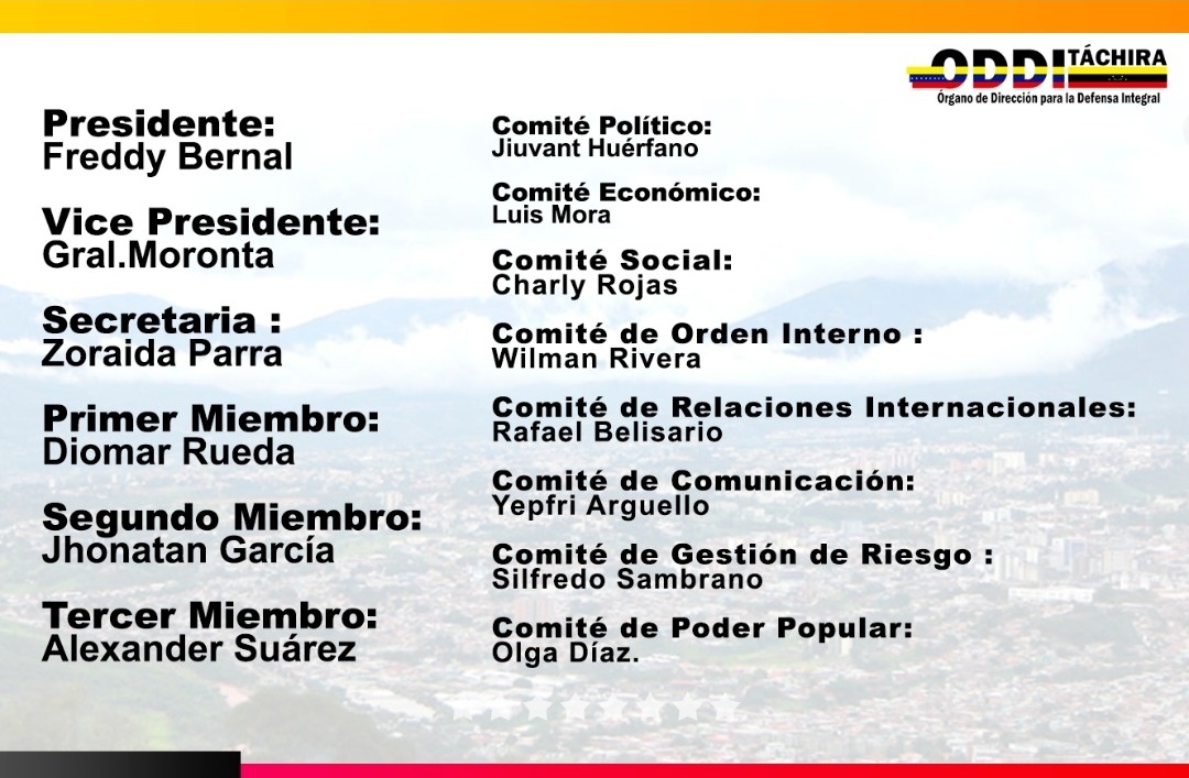 #1Abr II Hoy participamos en la Juramentación e Instalación de la ODDI Estadal y las 29 municipales del #Táchira, por nuestro Protector Comandante <a href="/FreddyBernal/">Freddy Bernal</a> junto al G/D Ángel Moronta <a href="/ZODI_TACHIRA/">ZODI N° 21 TÁCHIRA.</a>.
¡Garantizando la paz y la soberanía nacional! 🇻🇪
#UnidosEnPrevención