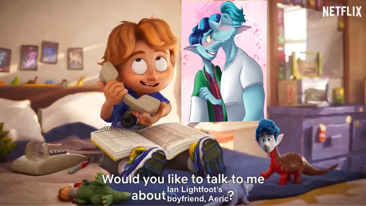 thederpyhipster's tweet image. actual footage of me desperately trying to start the #GiveIanLightfootABoyfriend campaign unsuccessfully for over a year 🤡

#Onward #PixarOnward