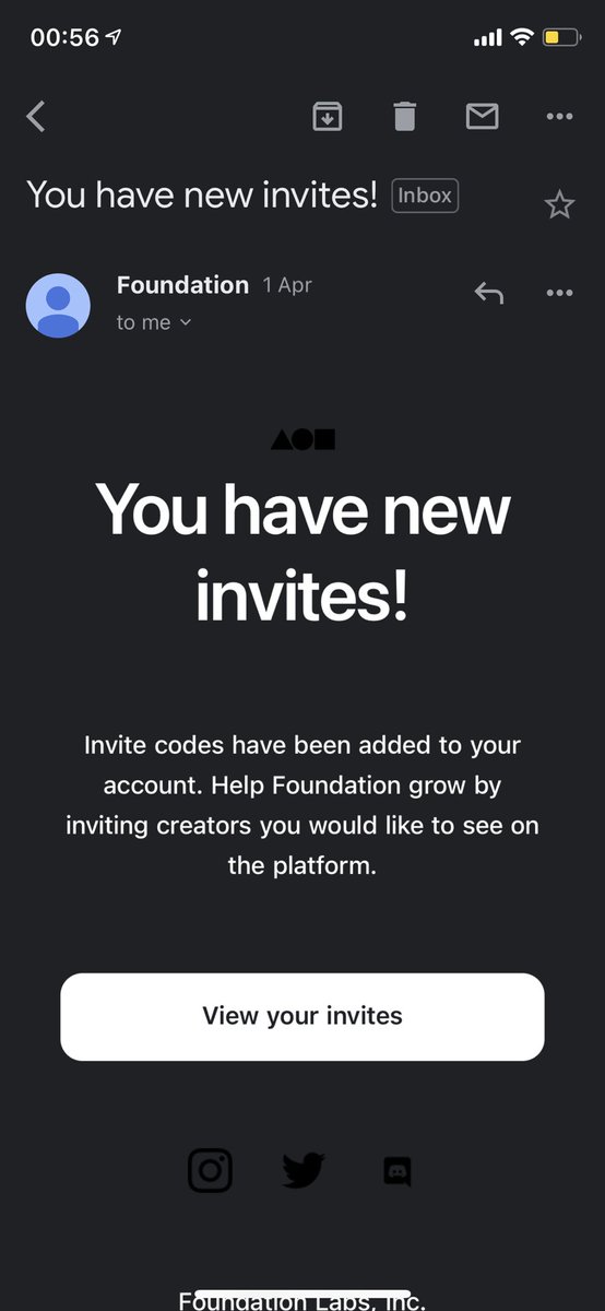 You know what this means.. another FND invite giveaway coming tomorrow. Got another 2 to donate, stay tuned! #FoundationInvite #FoundationApp #NFTs