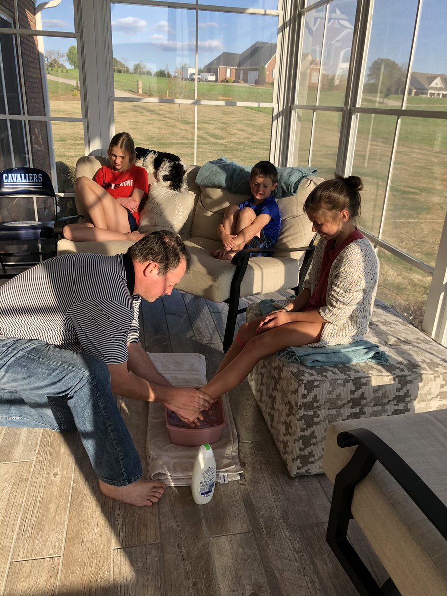 coachthryan's tweet image. Special night when we wash each other’s feet and have our Passover meal! #JesusExample