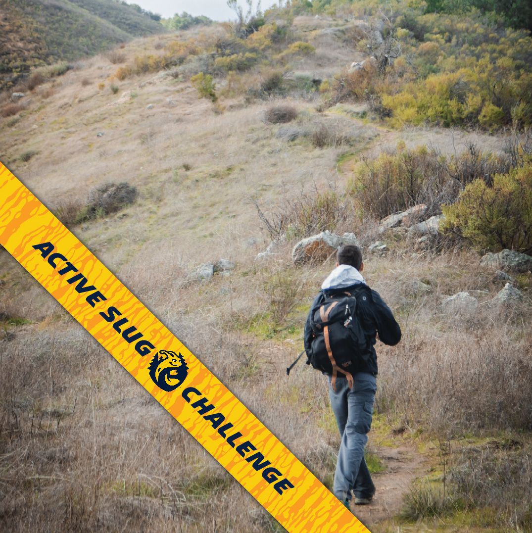 The Active Slug Challenge is here!!! 🍌🐌 🏃
Head to campusrec.ucsc.edu and choose "Active Slug Challenge" to register and start logging your hours of exercise to stay active and have a chance to win some exclusive banana slug gear 👕🎒🕶️

#GoSlugs #FitLife #StayHealthy