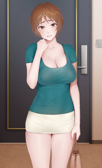 普段絶対着ない服を着せられ、人妻はお客さんが待つホテルへ。。 