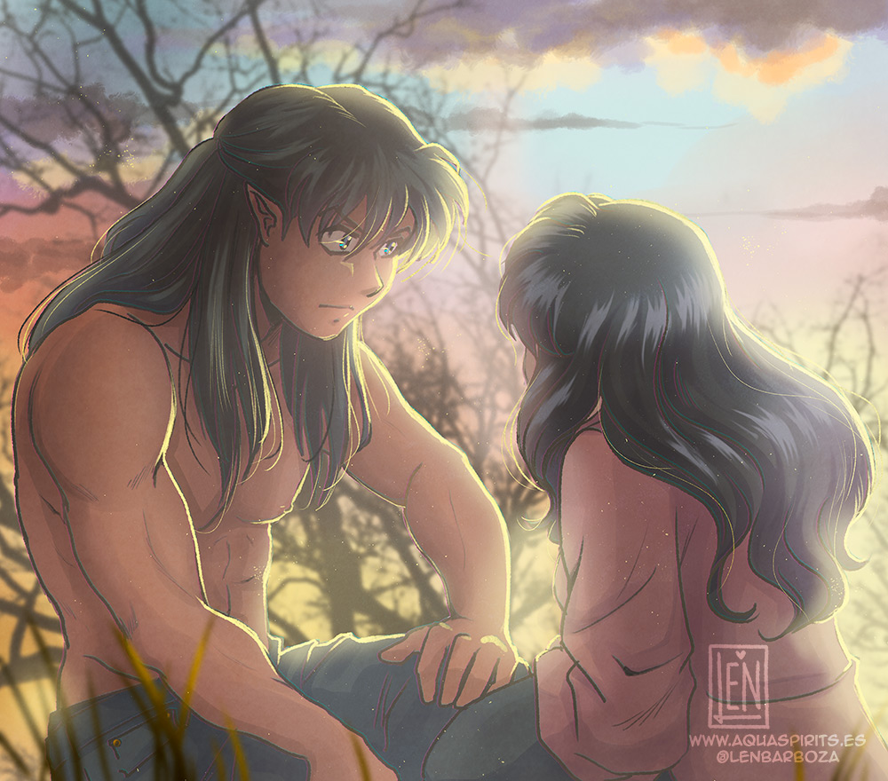 lenbarboza's tweet photo. ⭐️Patreon reward commission March21
Kōga and Kagome inspired by Twilight.
In series with the InuKag Twilight crossover requested in January 👇 https://t.co/dsS7LsZa9H