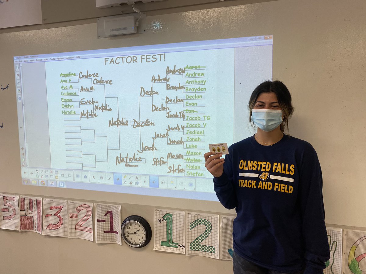 MrZrenner's tweet photo. Congrats to Natalie, Steven, and Nick for winning #FactorFest during @marchmadness! ➕➖➗✖️ https://t.co/h7aByuU8iK