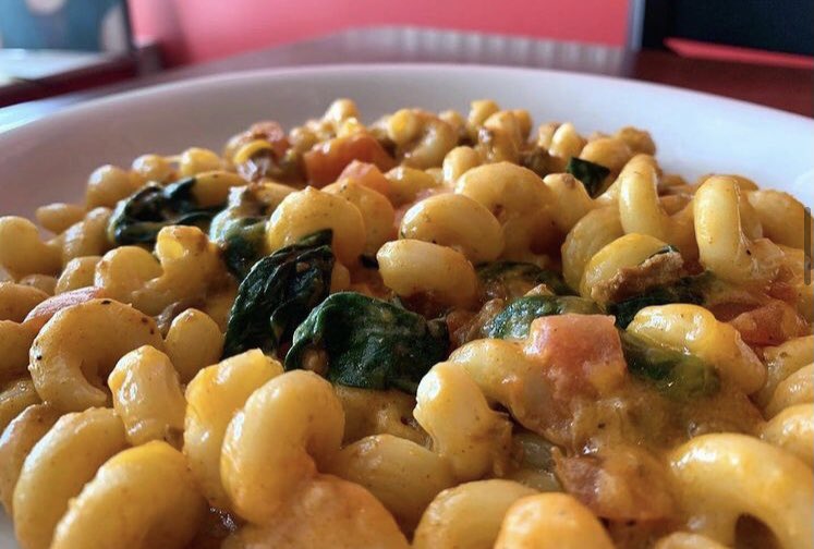 Stop by <a href="/GrumpysCafe/">Grumpy's Cafe</a> from now until Sunday to try their <a href="/CLEMacNCheese/">Cleveland Mac N Cheese Week</a> special - MexiMac! 🧀 Cavatappi pasta in a cheddar-parm cream sauce with chorizo, tomatoes and spinach for $5!  #ClevelandMacAndCheeseWeek #ThisIsCLE #Cleveland