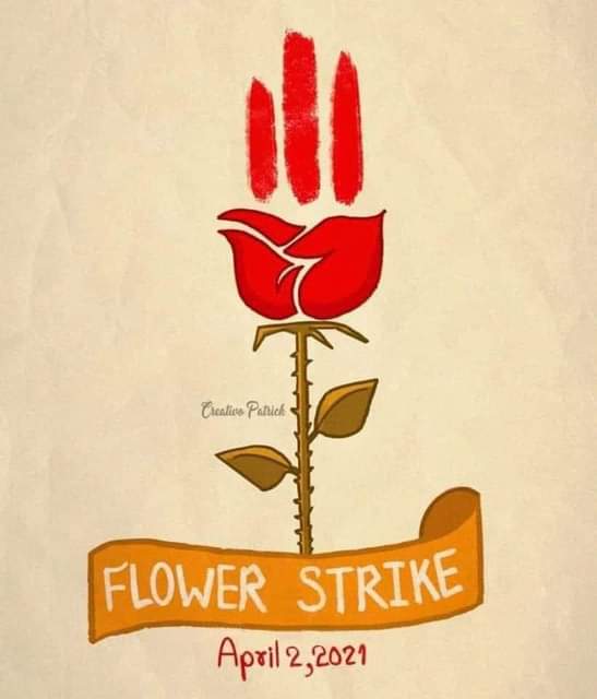 c_sanoo's tweet photo. ဒီေန႔ ပန္းကေလးေတြေတြ႕ၾကလား ... 🌼🤗🥰
April 2nd 2021 - Flower Strike 💐
🌹💐💐🌻🌼🌸🌺💐💐💐🌹

Credit photo
#FlowerStrikeMyanmar
#april2coup
#whathappeninginmyanmar https://t.co/R6lJUgufBE