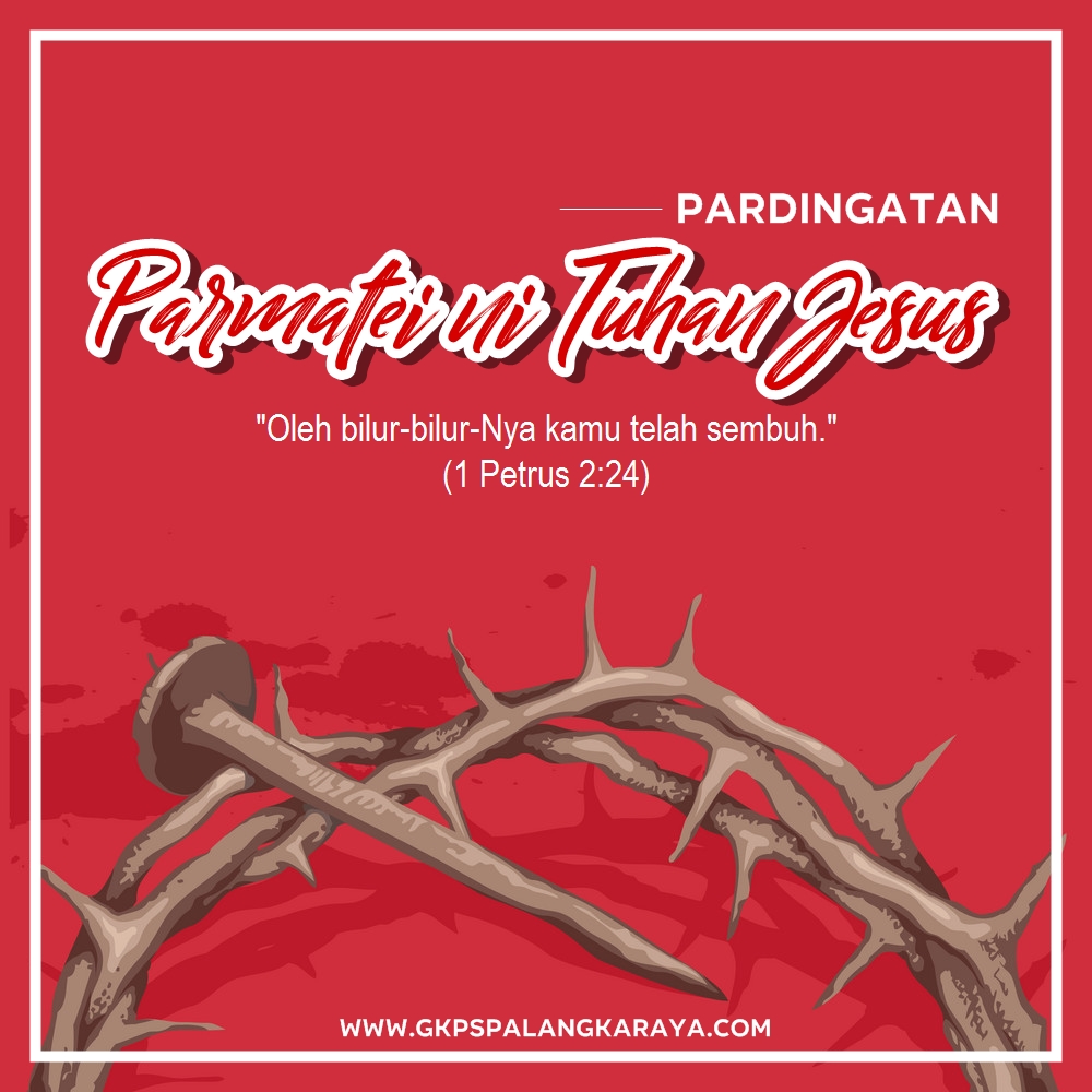 Selamat Jumat Agung. Tuhan memberkati.