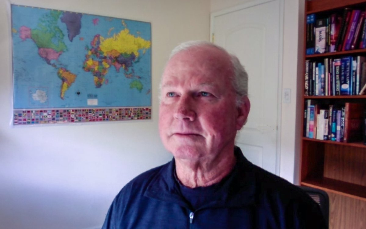 SJSU's tweet photo. What does it take to become a weather forecaster ... on Mars? 🚀 Just ask Bob Haberle, who studied meteorology at #SJSU. His transformative experience as a grad student led to a 38-year @NASA career studying the red planet's climate and weather patterns. https://t.co/7DOMl5Z9Ks https://t.co/Tgok333B6S
