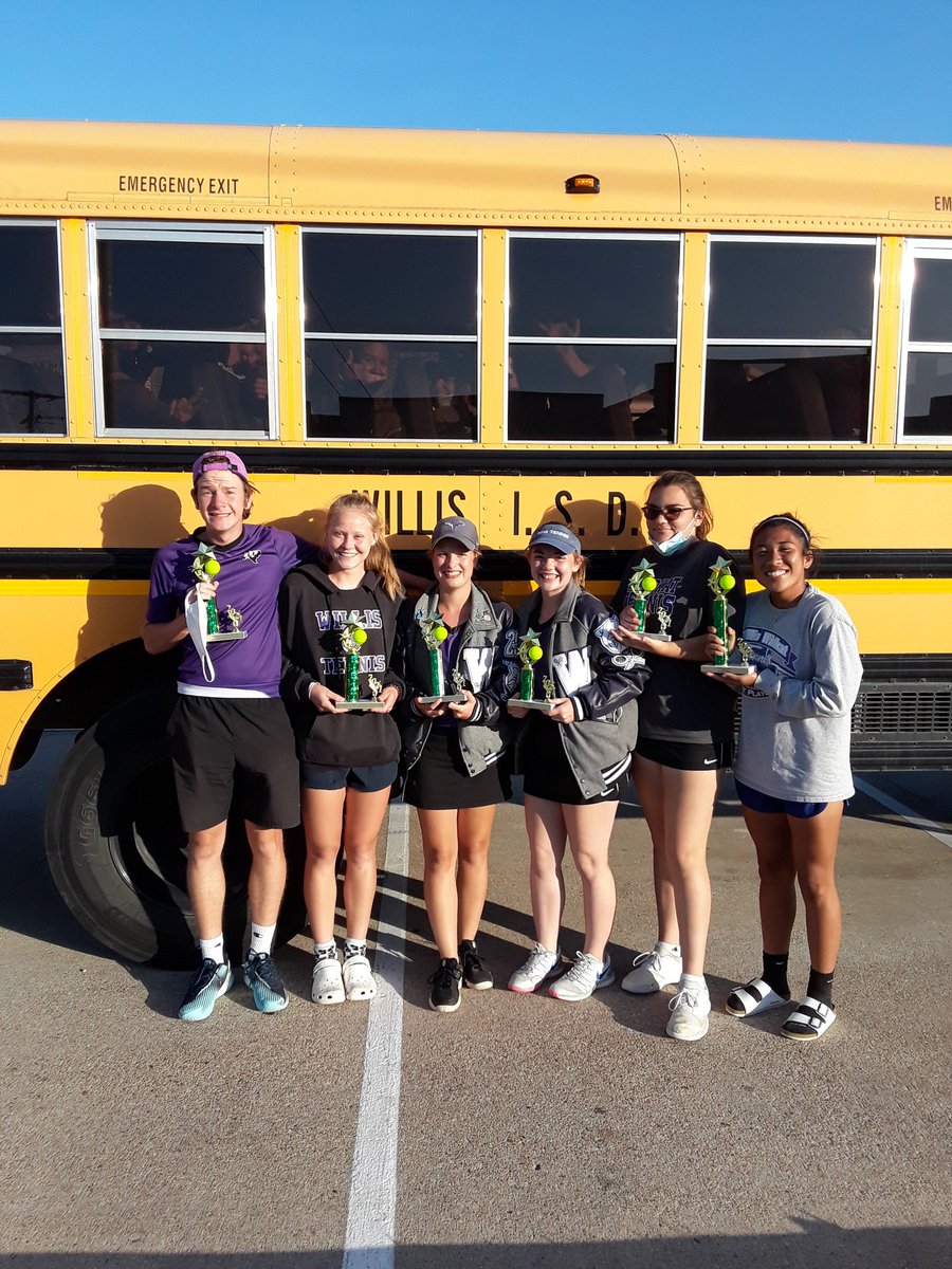 Lptwain02's tweet photo. The  varsity tennis team  are bringing home some trophies from the Rudder tennis tournament today! https://t.co/Rg0FYwaATq