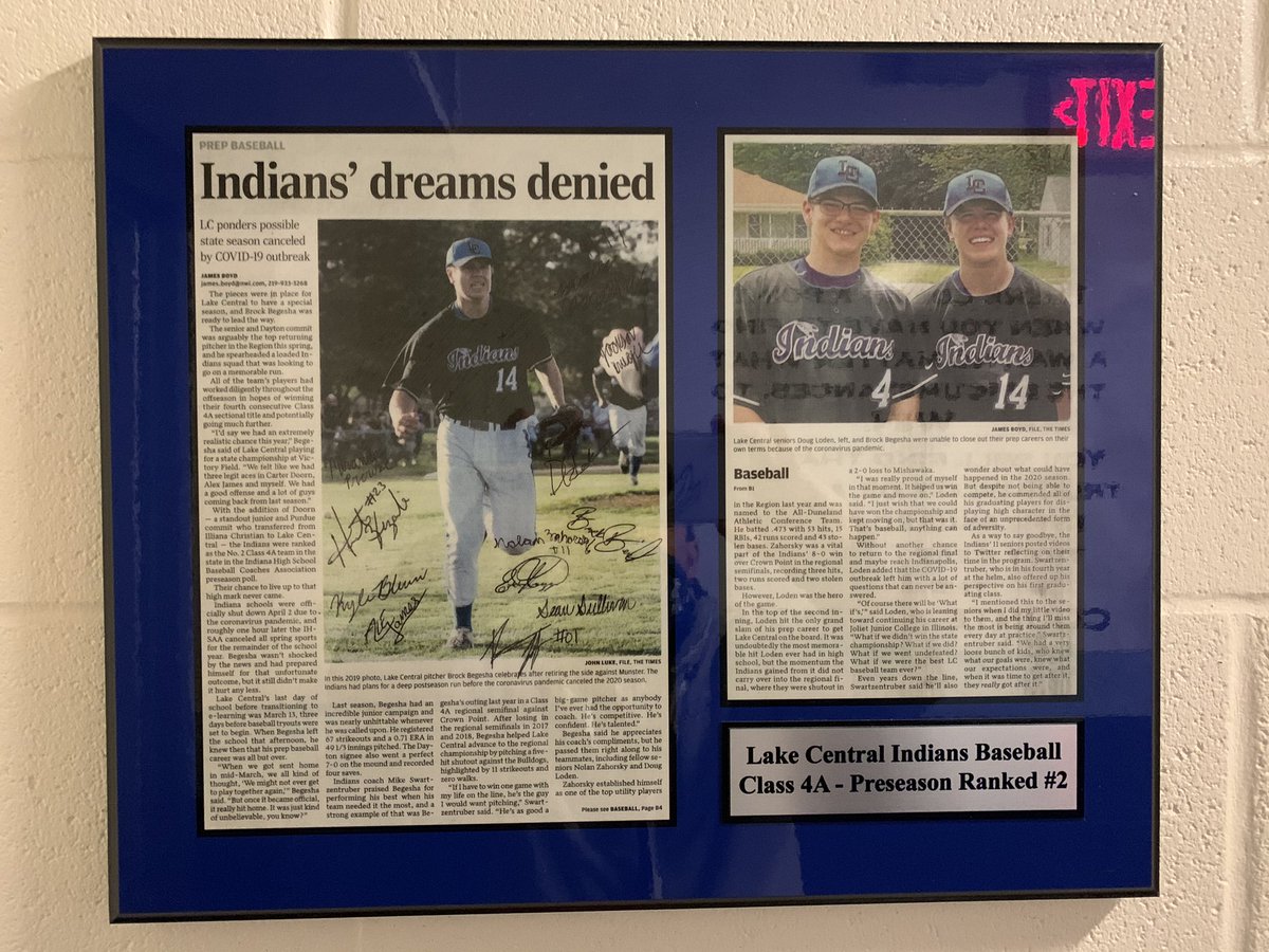 As excited as our program is on the eve of our first game since June 1, 2019...I wanted to take a moment and salute our 2020 seniors (preseason ranked #2 in 4A) who didn’t get this opportunity.  

We honor them daily with this photo in our locker room.