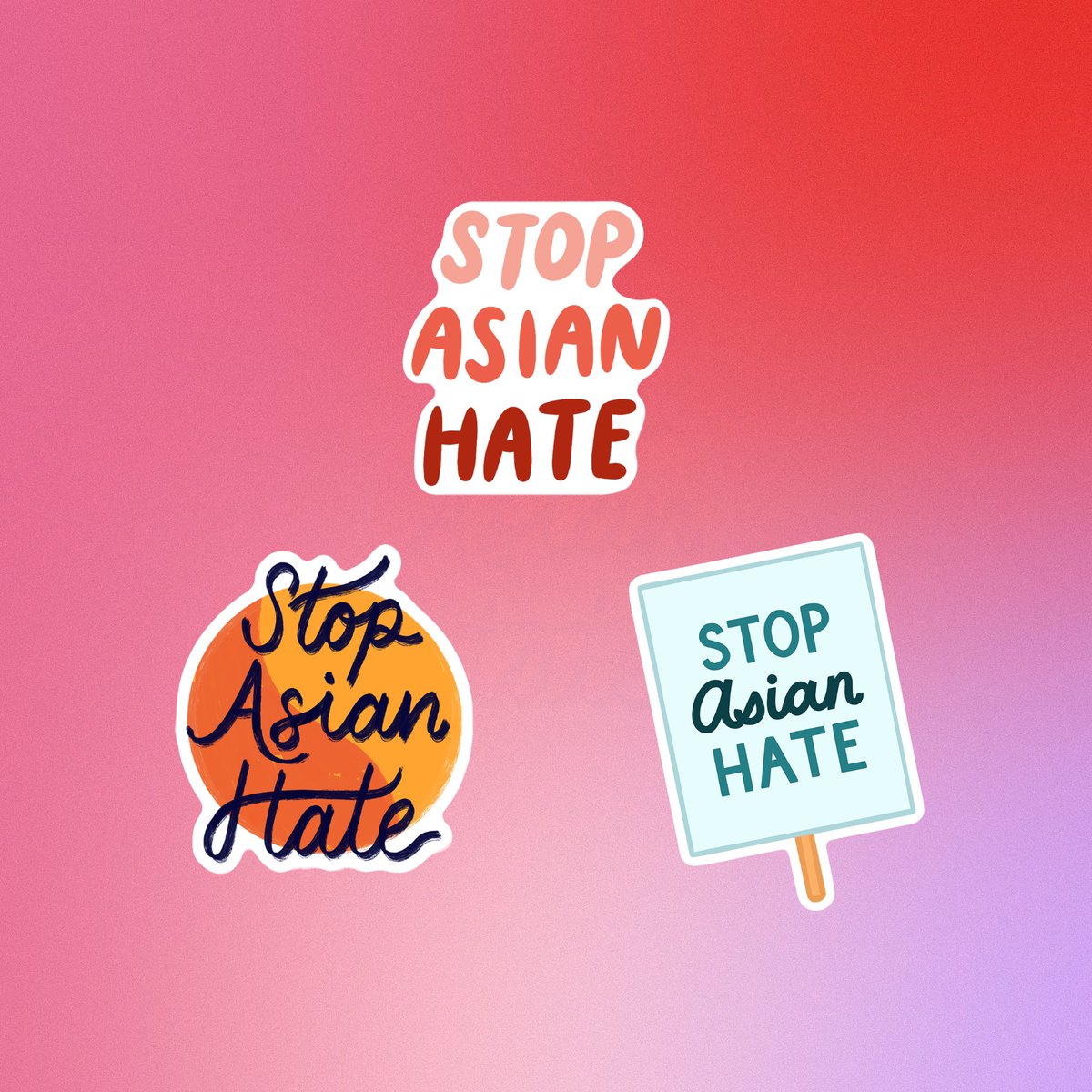 meridrop's tweet photo. I designed some stickers for Instagram stories! So grateful I got to work on this project that’s so near and dear to my heart 💕 you can tap on each sticker to find more resources to #StopAsianHate https://t.co/WaQblkI6ba