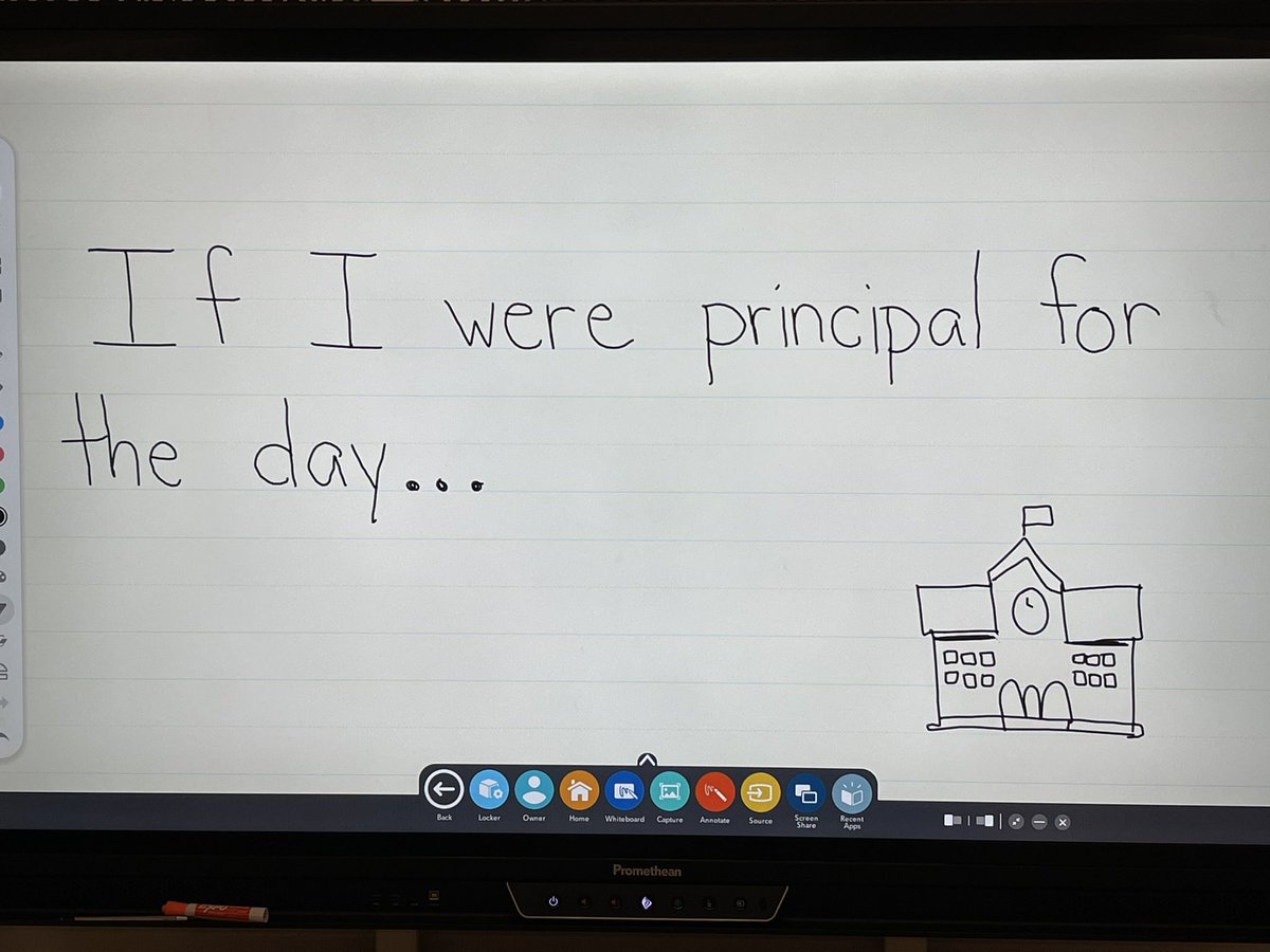 Today I was invited to one of our classrooms to hear their writings about being a principal.  Talk about being a #proudprincipal. 👏🏻 BTW, I apparently need to start working on getting a water slide and a pool at Dormont Elementary. 🤔 #koproud #growththroughengagement