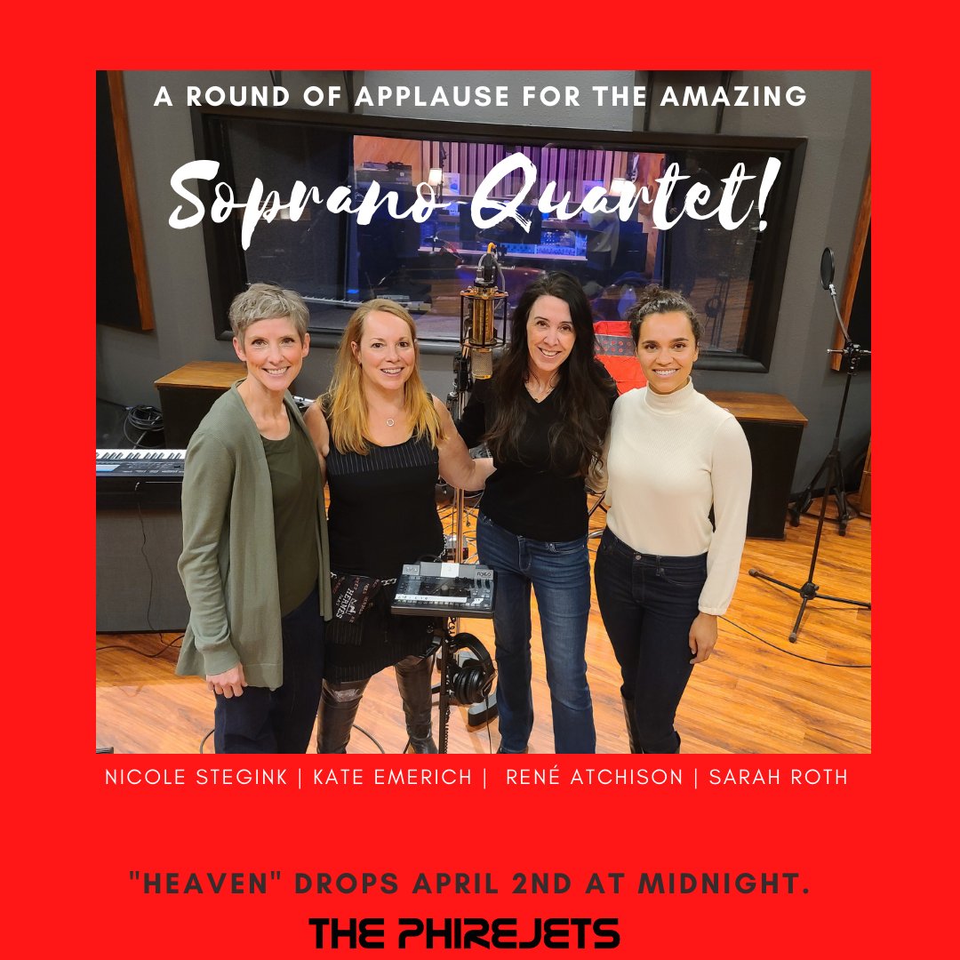ThePhirejets's tweet photo. BOOM! This one is kinda taking off. "Heaven" I'm guessing this amazing Sopranos had something to do with it.
Kate Emerich - Soprano,
Nicole Stegink - Soprano,
Sarah Roth - Soprano,
René Atchison - Soprano
https://t.co/BBhaWet3hP https://t.co/xHThcp89VP