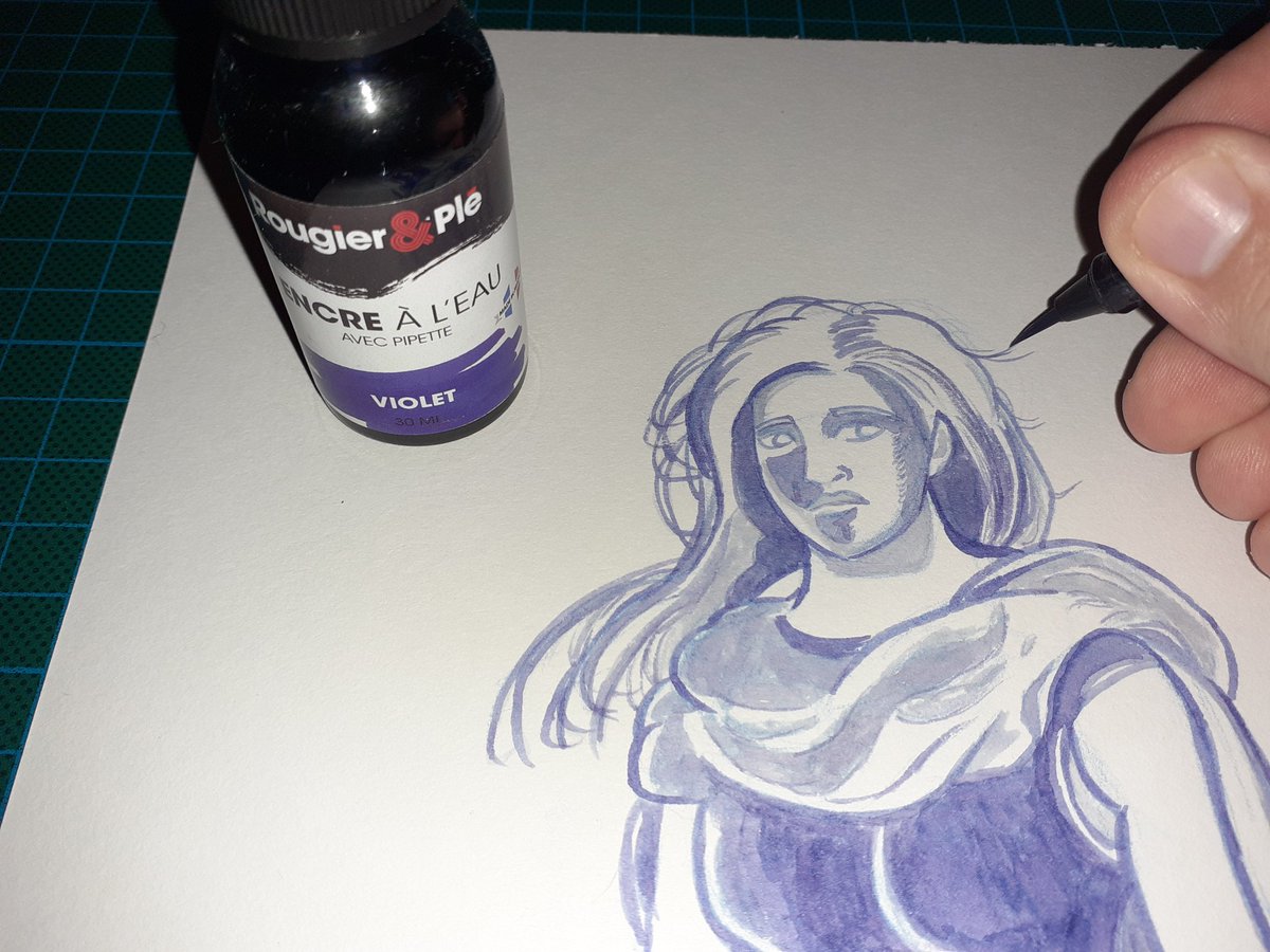 theBdrawings's tweet photo. Inking time !
#workinprogress #inkingtime #inking #MaraJade #violet https://t.co/XqMi5zCwRH